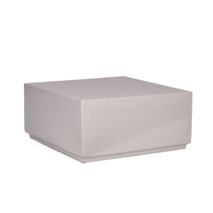 Masuta cafea otel gri fog Amoda 61x61x27h