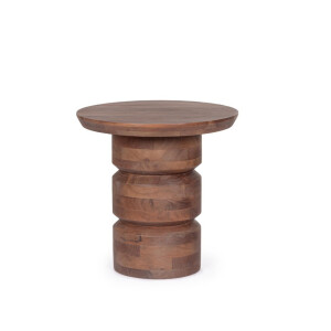 Masuta cafea lemn mango maro Cortez Ø55x56h