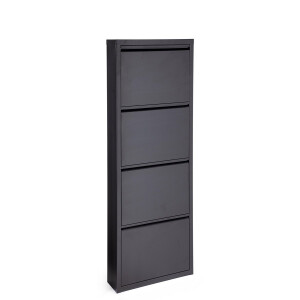 Pantofar otel negru Eyvin 50x15x139.3 cm