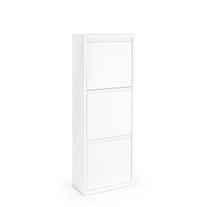 Pantofar otel alb Fredys 50x25x133 cm