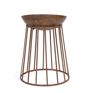 Vatra de foc otel maro Efesto 50x63 cm