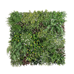 Panou plante artificiale multicolor 100x100 cm