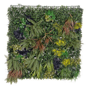 Panou plante artificiale multicolore Hawaian 100x100 cm