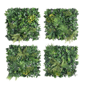 Set 4 panouri plante artificiale 50x50 cm