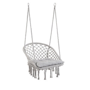Set 2 hamace bumbac gri Javier 88x69x130 cm