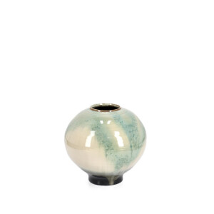 Vaza flori teracota glazurata multicolora Coira Ø30x32h