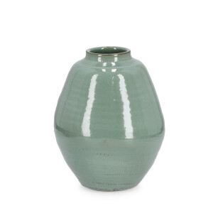 Vaza flori teracota verde Esma Ø30,5x41h