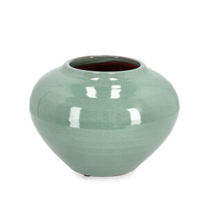 Vaza flori teracota verde Esma Ø22,5x17,5h