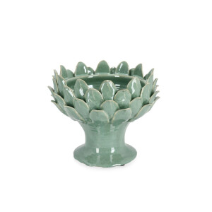 Bol decorativ teracota verde Esma Ø27x22,5h