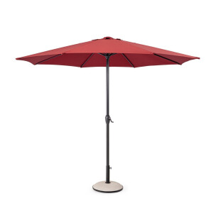 Umbrela gradina gri rosu Kalife 300x242 cm