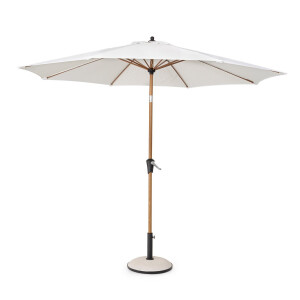 Umbrela gradina maro alb Palinuro 300x246 cm