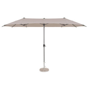 Umbrela gradina gri taupe Brasil 400x200x236 cm