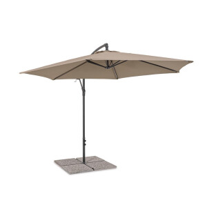 Umbrela gradina gri charcoal  taupe Nizza Ø300x235h