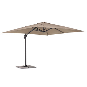 Umbrela gradina gri charcoal taupe Porto 400x300x250h