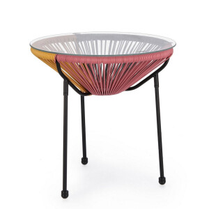 Masuta rotunda multicolora Parker 50x50 cm
