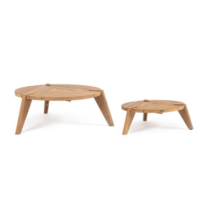 Set 2 masute lemn maro Camden 80x37 cm, 100x45 cm