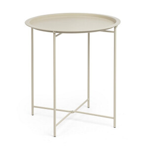 Masuta cafea otel crem gypsum Austin Ø46x52h