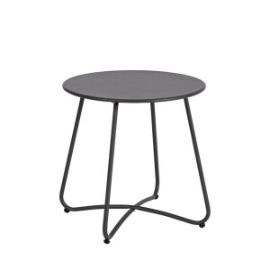 Masuta cafea otel gri charcoal Austin Ø45x45h