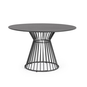 Masa rotunda otel gri charcoal Austin Ø120x75h