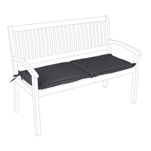 Perna banca gradina, terasa olefin gri charcoal Poly 115x47x3h