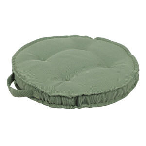 Set 4 perne podea textil verde Ø40x4h