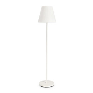 Lampadar incarcare solara otel alb Ø34x150h