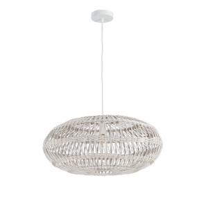 Lustra ratan alb Praia 61x27.5 cm