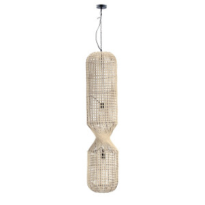 Lustra ratan bej Malabo 30.5x132 cm