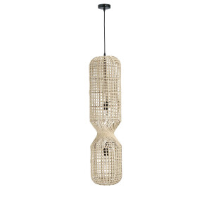 Lustra ratan bej Malabo 25.5x103 cm