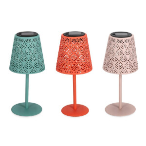 Set 3 veioze incarcare solara otel multicolor Krizia Ø12x27,5h