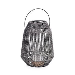 Felinar led otel gri sfoara gri Taiki Ø25,5x33h