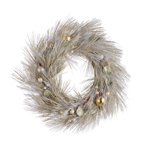Coronita Craciun auriu 40 cm