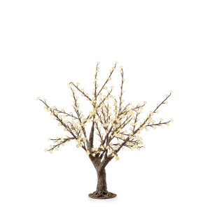 Copac decorativ fibra sticla 336 leduri Ø100x120h