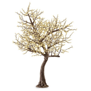 Copac decorativ fibra sticla 2120 leduri Ø260x280h