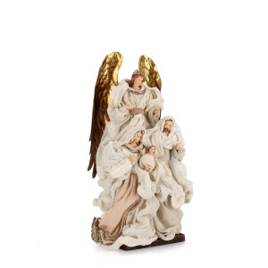 Figurina Nasterea Domnului textil multicolor Majestic 29x11x32h