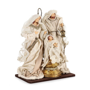 Figurina Nasterea Domnului textil multicolor Majestic 30x20x38h