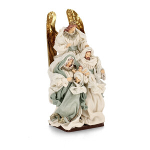 Figurina Nasterea Domnului textil multicolor Faithful 29x11x32h