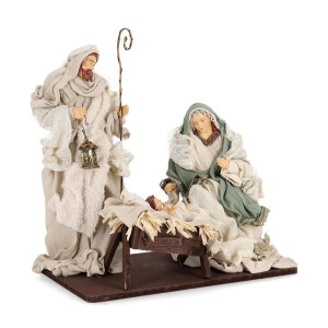 Figurina Nasterea Domnului textil multicolor Faithful 37x23x41h