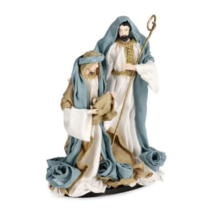 Figurina Nasterea Domnului textil multicolor Splendid 19x14x31h