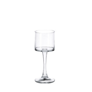 Suport lumanare sticla transparenta 10 x 25,5 cm