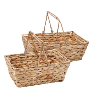 Set 2 cosuri depozitare zambila apa maro 30 x 20,5 x 12, 35 x 25,5 x 13 cm