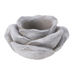 Ghiveci flori beton gri 22 x 10 cm