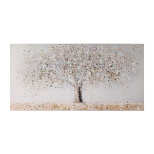 Tablou decorativ olegrafie pe panza Copac 40 x 80 cm
