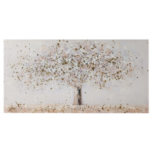 Tablou decorativ olegrafie pe panza Copac II 60 x 120 cm