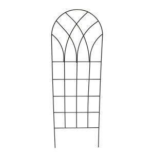 Suport flori fier negru 40 x 1 x 122 cm