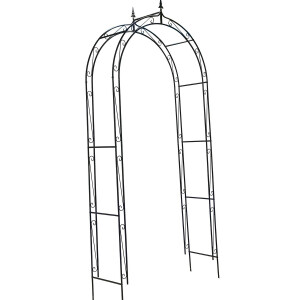 Arcada pentru flori fier negru 120 x 40 x 275 cm