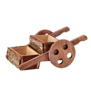 Suport ghivece flori lemn maro 39 x 23 x 15 cm