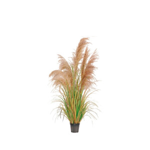 Pampas artificial in ghiveci 13 x 120 cm