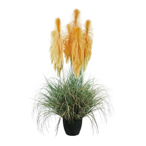 Pampas artificial in ghiveci 24 x 150 cm