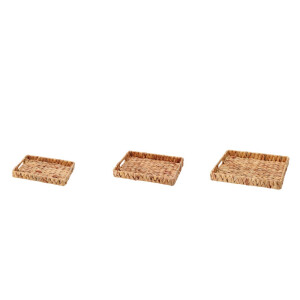 Set 3 tavi zambila apa maro 30 x 22 x 4, 34 x 26 x 4,5, 38 x 30 x 5 cm